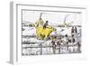 Coaching from the Bank Was No Sinecure Even in Those Days-Edward Tennyson Reed-Framed Giclee Print