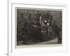 Coaching in the Winter-Time, the Arrival of a Four-In-Hand in Northumberland Avenue-Arthur Hopkins-Framed Giclee Print