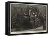Coaching in the Winter-Time, the Arrival of a Four-In-Hand in Northumberland Avenue-Arthur Hopkins-Framed Stretched Canvas