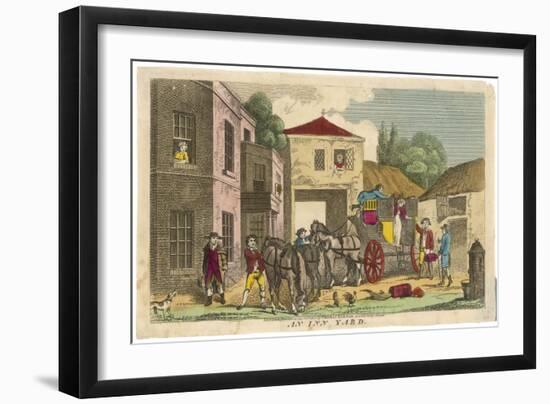 Coaching Inn Yard/1812-null-Framed Art Print