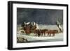 Coaching Scene: the London to Dover Mail in Winter-Henry Thomas Alken-Framed Giclee Print