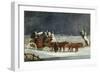 Coaching Scene: the London to Dover Mail in Winter-Henry Thomas Alken-Framed Giclee Print