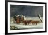 Coaching Scene: the London to Dover Mail in Winter-Henry Thomas Alken-Framed Giclee Print