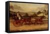 Coaching Scene-James Pollard-Framed Stretched Canvas