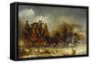 Coaching Scenes- Through the Four Seasons, One of Four-William Joseph Shayer-Framed Stretched Canvas