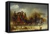 Coaching Scenes- Through the Four Seasons, One of Four-William Joseph Shayer-Framed Stretched Canvas