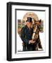 "Coachman and Horse,"November 29, 1930-J.F. Kernan-Framed Giclee Print