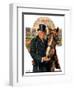 "Coachman and Horse,"November 29, 1930-J.F. Kernan-Framed Giclee Print