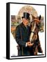 "Coachman and Horse,"November 29, 1930-J.F. Kernan-Framed Stretched Canvas