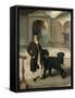 Coachman with Newfoundland Dog-John E. Ferneley-Framed Stretched Canvas