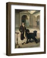 Coachman with Newfoundland Dog-John E. Ferneley-Framed Giclee Print