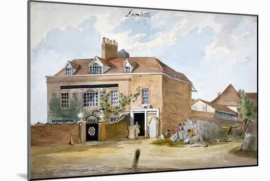 Coade Stone Factory, Narrow Wall, Lambeth, London, C1800-null-Mounted Giclee Print