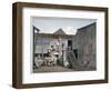 Coade Stone Factory Yard on Narrow Wall Street, Lambeth, London, C1800-George Shepherd-Framed Giclee Print