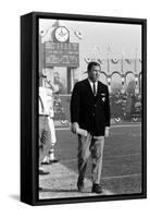 Coah Hank Stram of the Kansas City Chiefs, Super Bowl I, Los Angeles, CA, January 15, 1967-Bill Ray-Framed Stretched Canvas