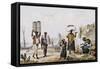 Coal and Vegetable Sellers-Jean Baptiste Debret-Framed Stretched Canvas