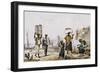 Coal and Vegetable Sellers-Jean Baptiste Debret-Framed Art Print