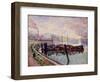 Coal Barges-Jean Baptiste Armand Guillaumin-Framed Giclee Print