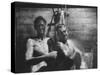 Coal-Blakened Rescue Miners Showering after Mine Disaster-Carl Mydans-Stretched Canvas