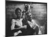 Coal-Blakened Rescue Miners Showering after Mine Disaster-Carl Mydans-Mounted Photographic Print