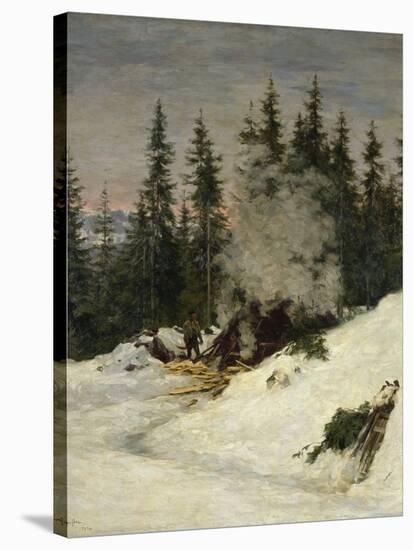 Coal Burning, 1896-Axel Hjalmar Ender-Stretched Canvas