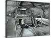 Coal Car with Operator, Franklin Mine-Asahel Curtis-Stretched Canvas
