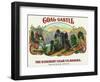 Coal Castle Brand Cigar Box Label-Lantern Press-Framed Art Print