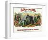 Coal Castle Brand Cigar Box Label-Lantern Press-Framed Art Print