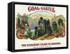 Coal Castle Brand Cigar Box Label-Lantern Press-Framed Stretched Canvas