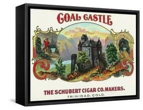 Coal Castle Brand Cigar Box Label-Lantern Press-Framed Stretched Canvas