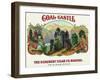 Coal Castle Brand Cigar Box Label-Lantern Press-Framed Art Print