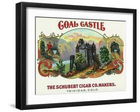 Coal Castle Brand Cigar Box Label-Lantern Press-Framed Art Print