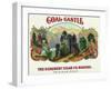 Coal Castle Brand Cigar Box Label-Lantern Press-Framed Art Print