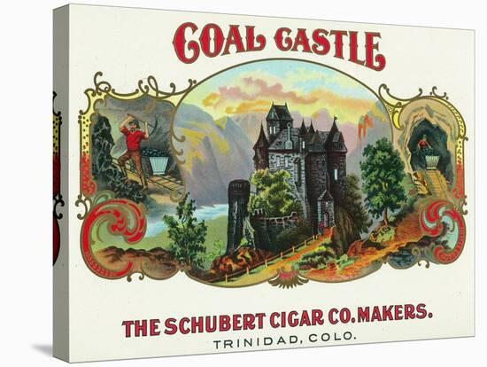 Coal Castle Brand Cigar Box Label-Lantern Press-Stretched Canvas