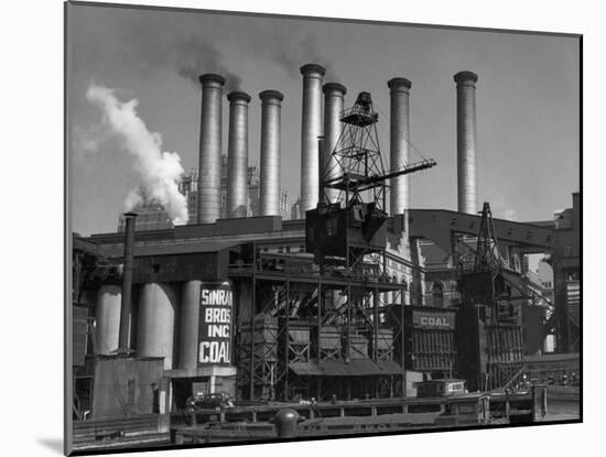 Coal-Fired Power Plant-null-Mounted Photographic Print