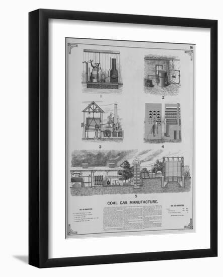 Coal Gas Manufacture, 1892-null-Framed Giclee Print