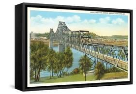 Coal Grove Bridge, Ashland, Kentucky-null-Framed Stretched Canvas