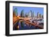 Coal Harbor Marina Vancouver-null-Framed Art Print