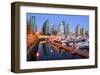 Coal Harbor Marina Vancouver-null-Framed Art Print