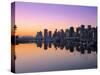 Coal Harbour, Vancouver, British Columbia, Canada-Walter Bibikow-Stretched Canvas