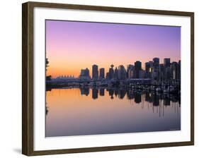 Coal Harbour, Vancouver, British Columbia, Canada-Walter Bibikow-Framed Photographic Print