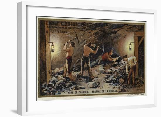 Coal Mine. Hewing Coal at the Coal Face-null-Framed Giclee Print