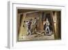 Coal Mine. Putting in Timber Pit Props in a Gallery-null-Framed Giclee Print