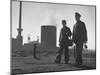 Coal Miner and His Son Walking Home from the Mine-null-Mounted Photographic Print