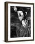 Coal Miner with Head Gear on Working in Mine-Dmitri Kessel-Framed Photographic Print