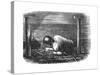 Coal Miner Working a Narrow Seam, C1864-null-Stretched Canvas
