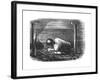 Coal Miner Working a Narrow Seam, C1864-null-Framed Giclee Print