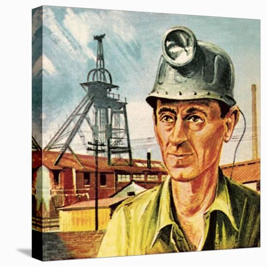 Coal Miner-Escott-Stretched Canvas