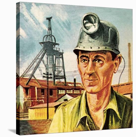 Coal Miner-Escott-Stretched Canvas