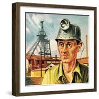 Coal Miner-Escott-Framed Giclee Print