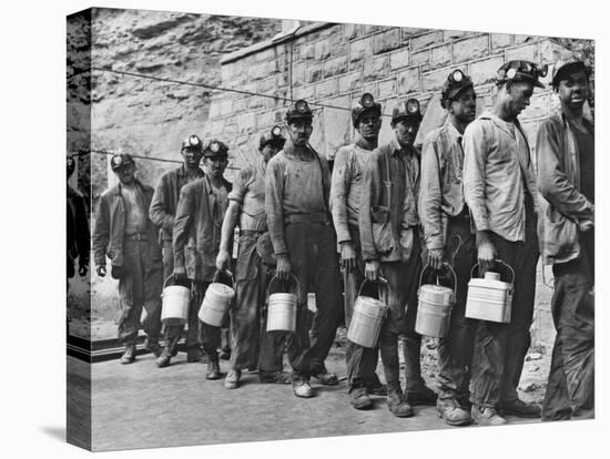 Coal Miners Checking in at Completion of Morning Shift. Kopperston, Wyoming County, West Virginia-Russell Lee-Stretched Canvas